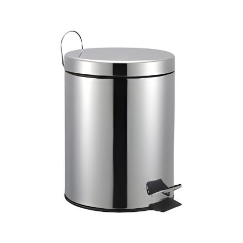 Soft closing pedal bin stainless steel material 5L