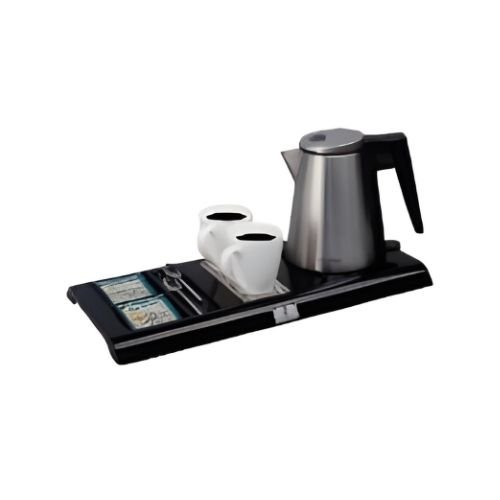 Electric kettle 0.8L capacity stainless steel with tray