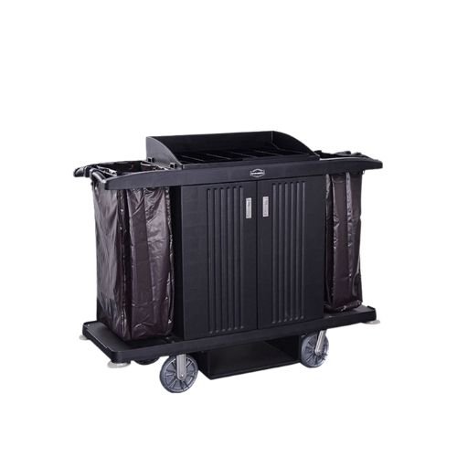 Plastic maid houskeeping cart